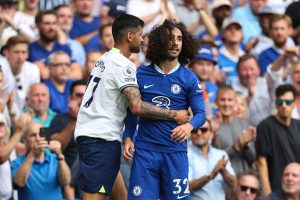 Cristian Romero escaped punishment after a clash with Cucurella in 2022 ( Image: Charlotte Wilson/Offside/Offside via Getty Images)