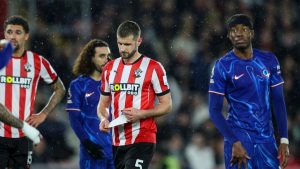 Jack Stephens was sent off after pulling the hair of Marc Cucurella (Image: Getty Images)