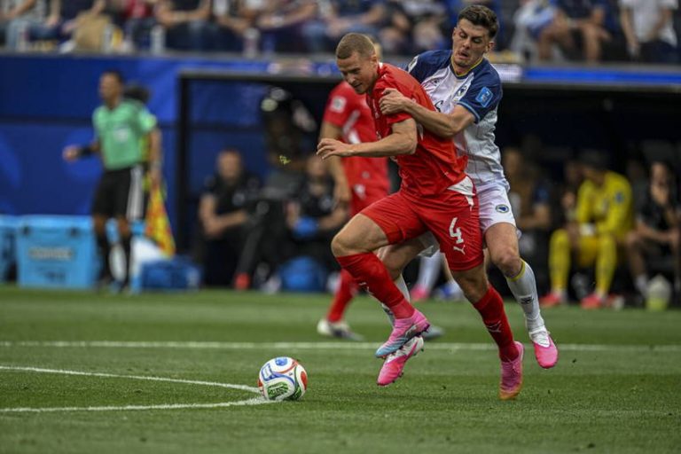 Switzerland faces Bosnia and Herzegovina in the second round of Group B of the World Cup at the Sofi Stadium.